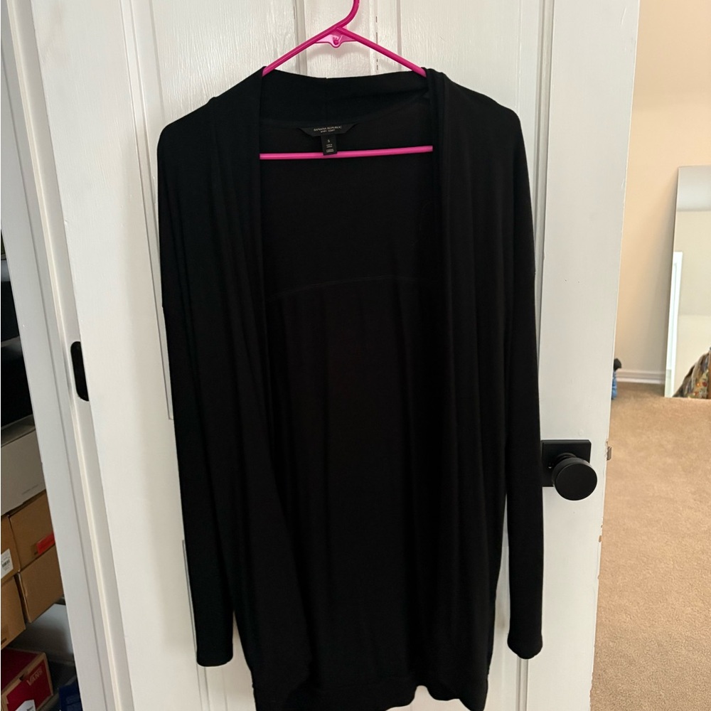 Banana Republic Black Open Cardigan